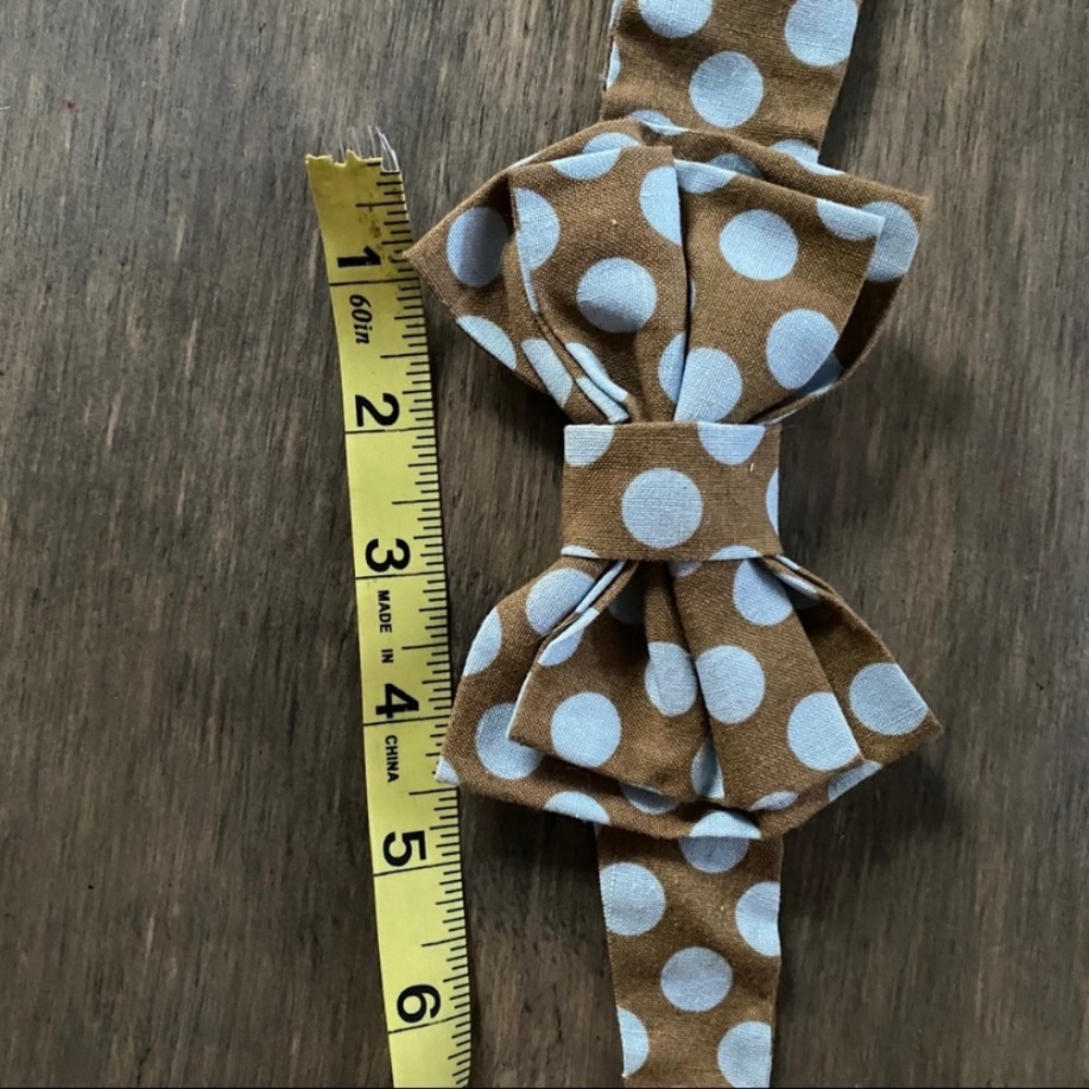 Baby Girl Headband / Baby Boy Bow tie. Can be used for either girl or boy. - Picture 4 of 5